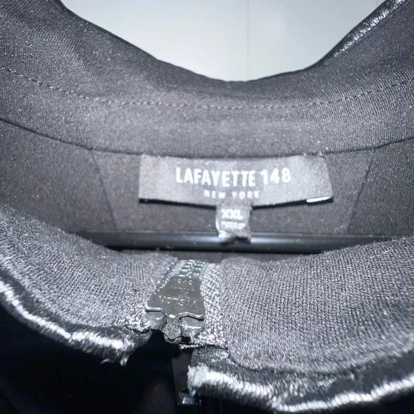 Lafayette 148 New York Women’s Size XXL Black Short Sleeve Suit Blazer - Picture 2 of 5